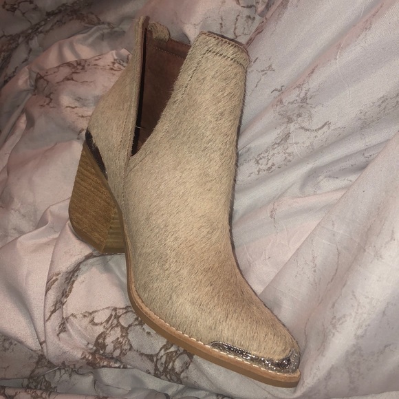 SOLD Jeffrey Campbell cowhide booties - Picture 4 of 11